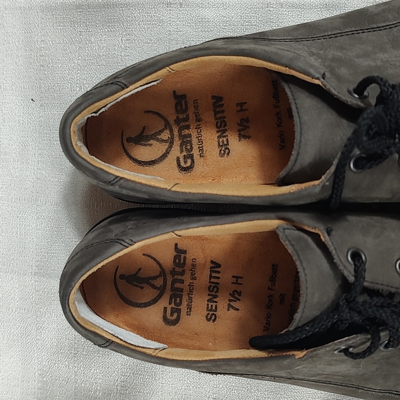 Gray Ganter Mens Lace Up Casual Sneakers Sensitiv Size 7.5 - Picture 6 of 7